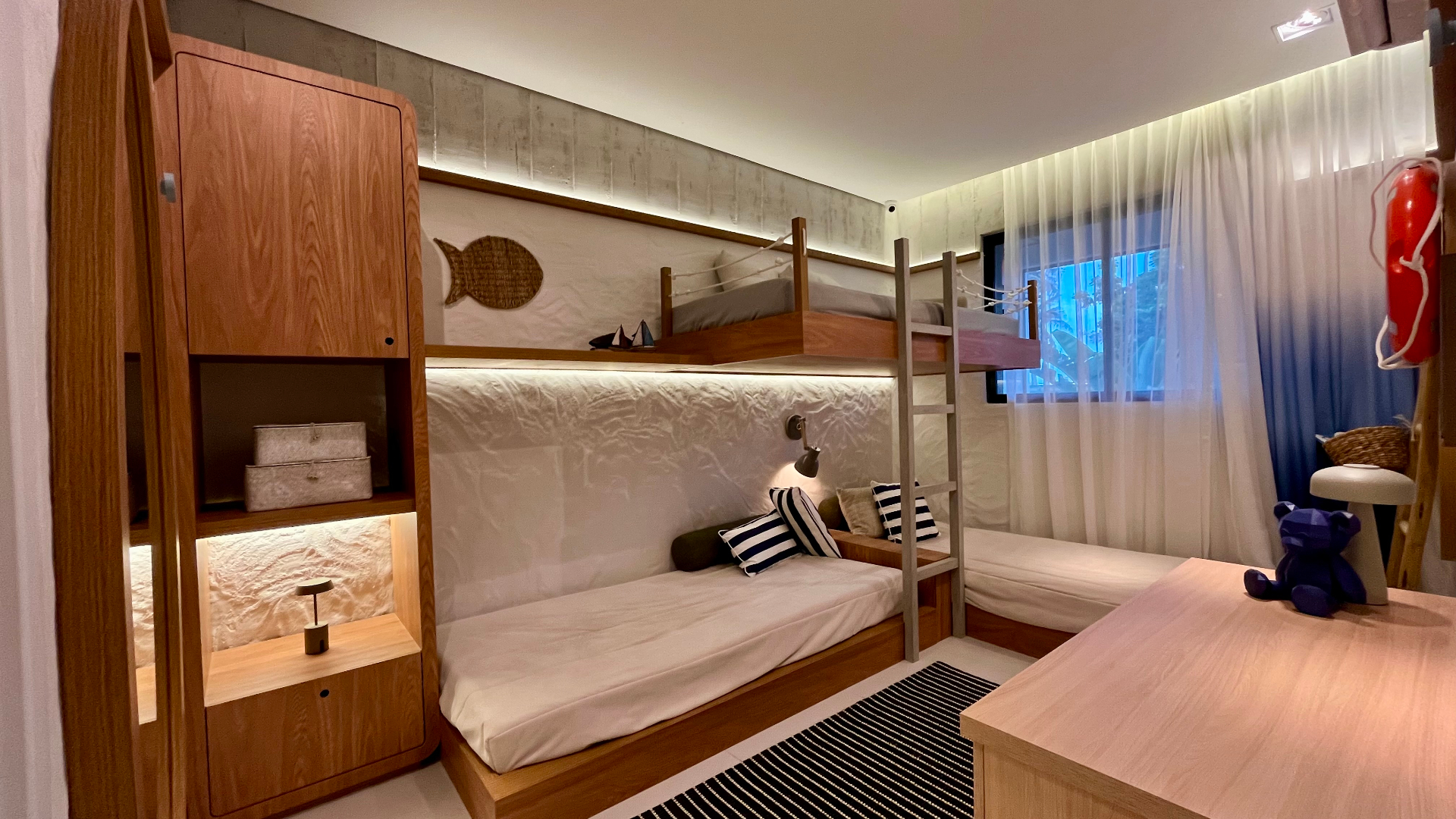 Quarto bicama | Planta 60,40m²